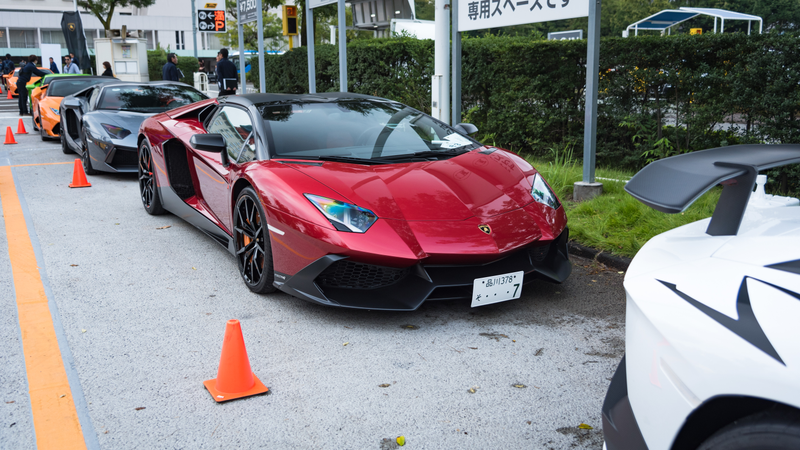 Illustration for article titled Japan's Lamborghini Day Is Delightfully Colorful